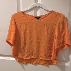 Topshop crepe crop top